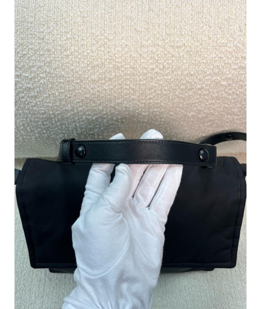 PRADA Черная синтетическая сумка через плечо, фото 8