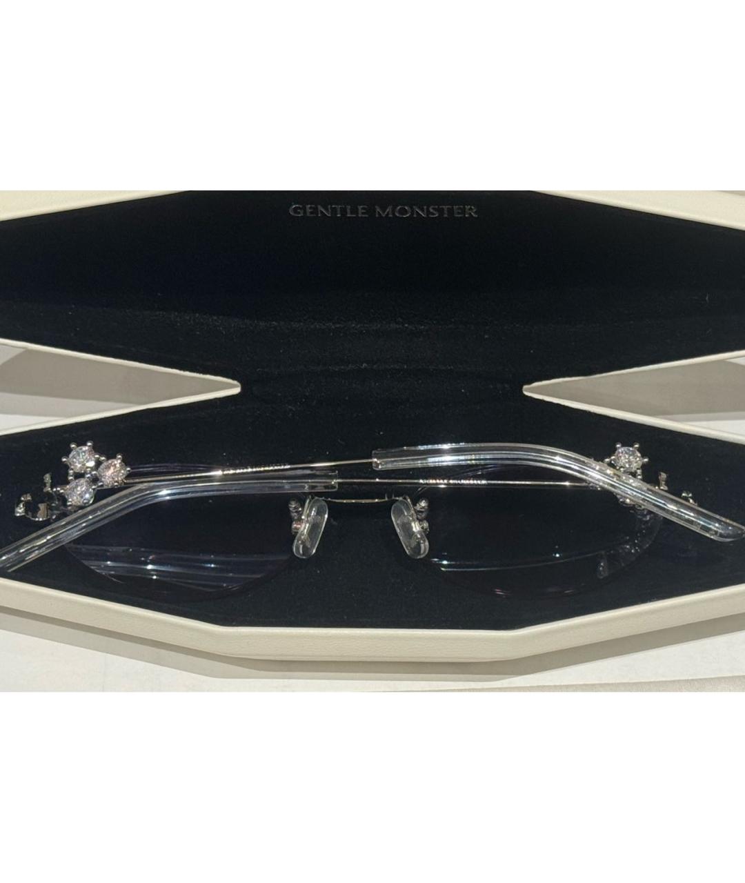 GENTLE MONSTER Серые металлические солнцезащитные очки, фото 3
