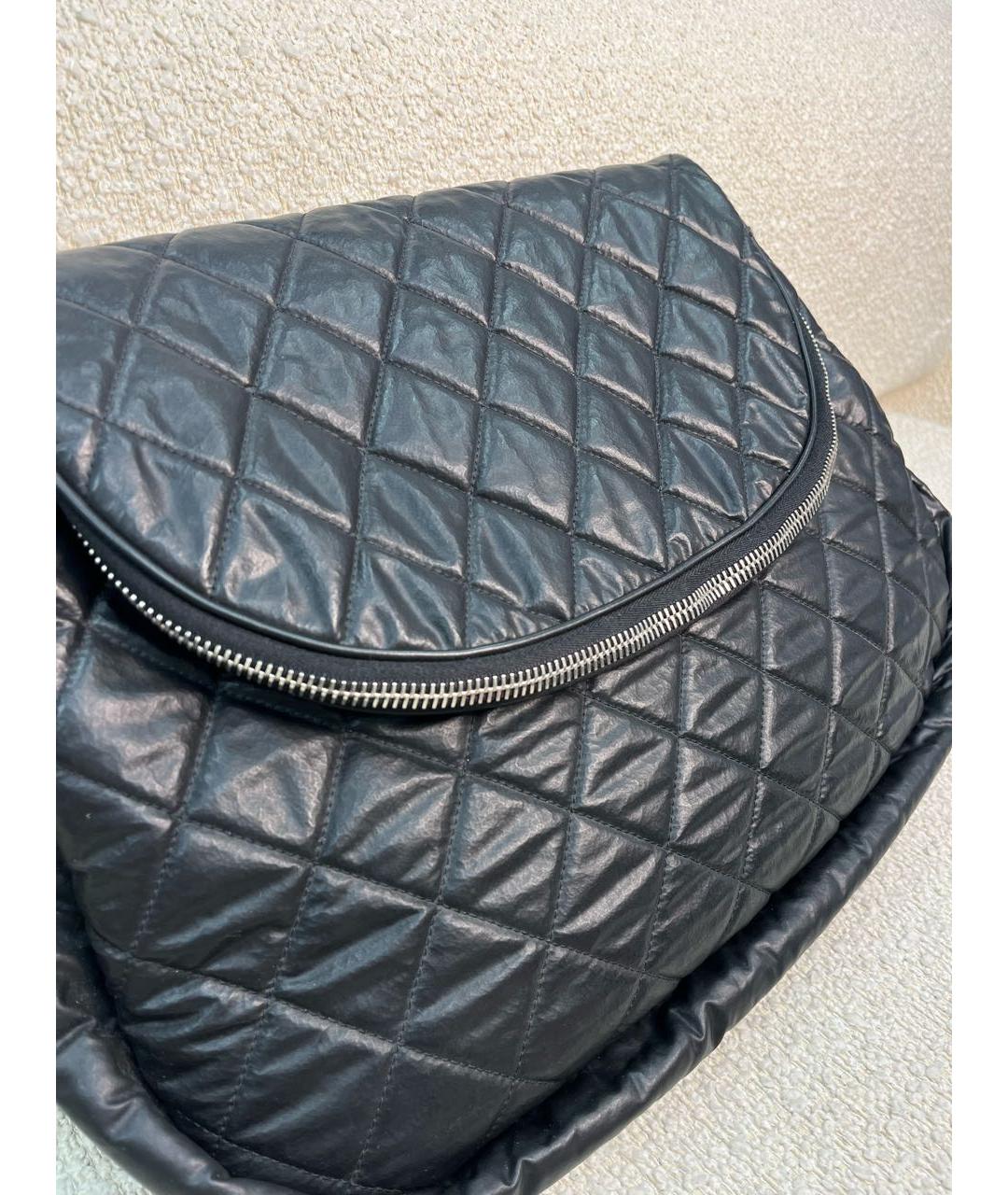 CHANEL Черная тканевая сумка через плечо, фото 7