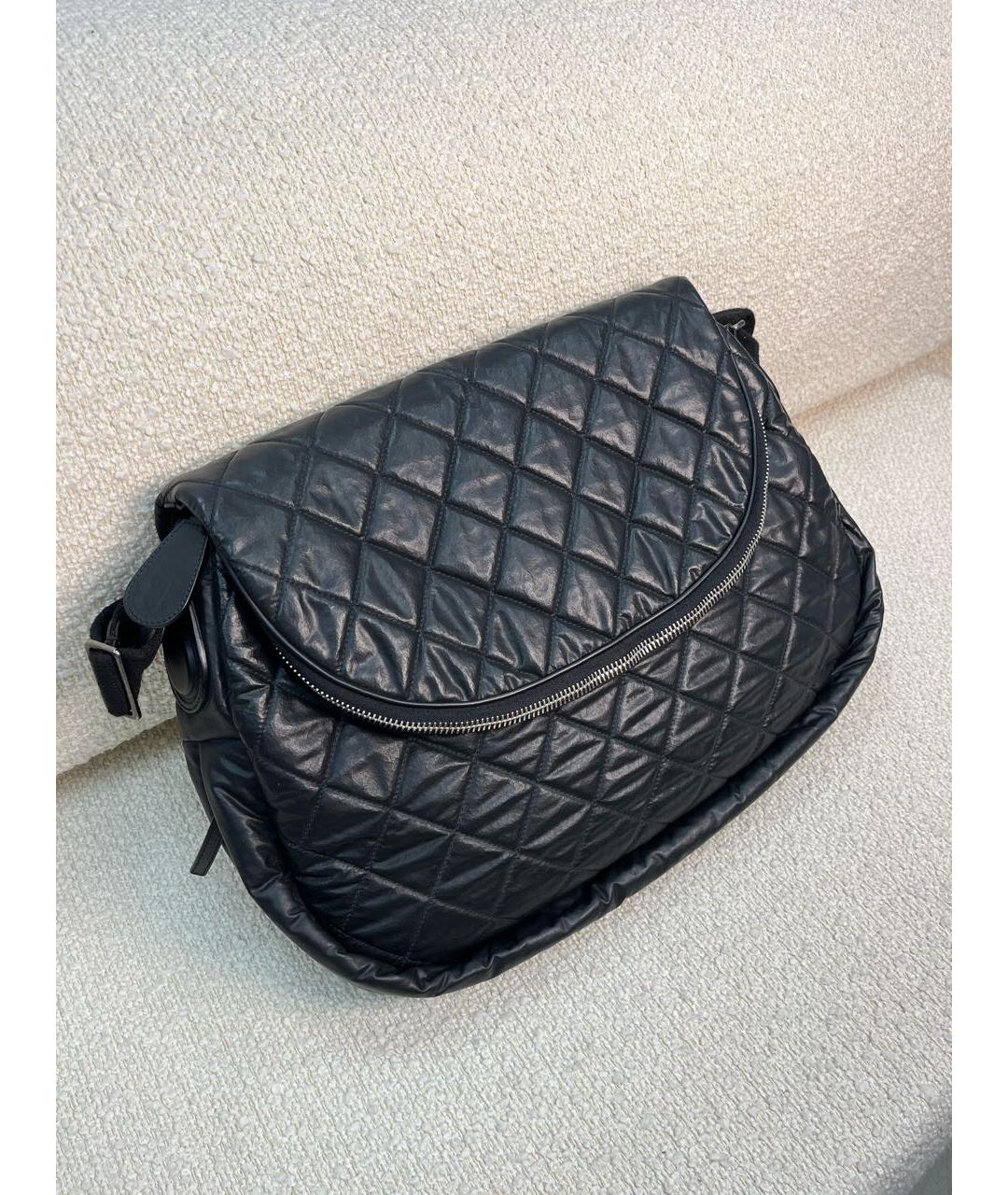 CHANEL Черная тканевая сумка через плечо, фото 2