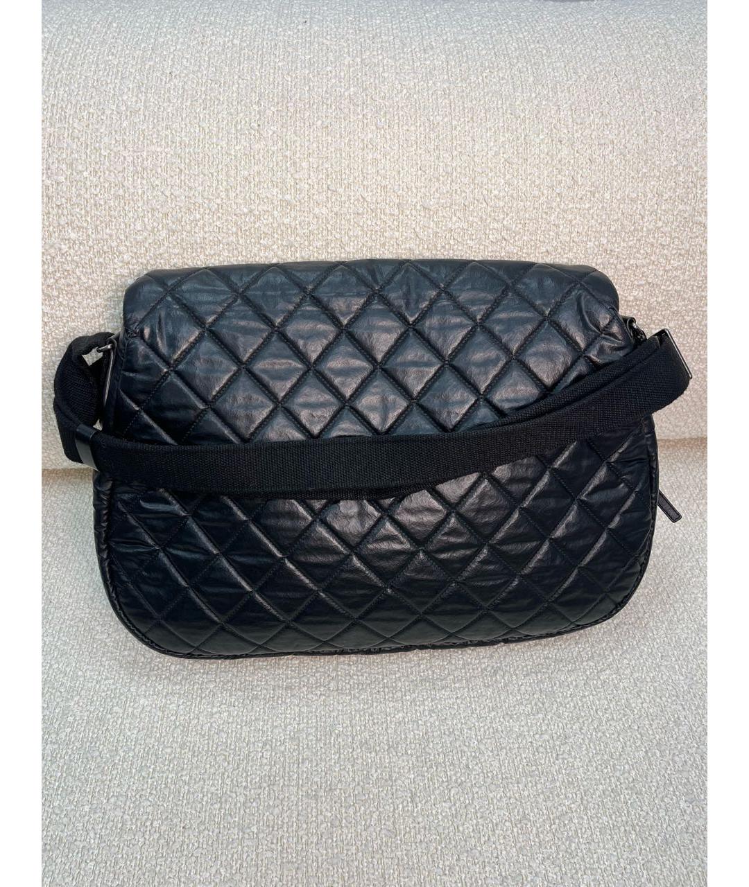 CHANEL Черная тканевая сумка через плечо, фото 3