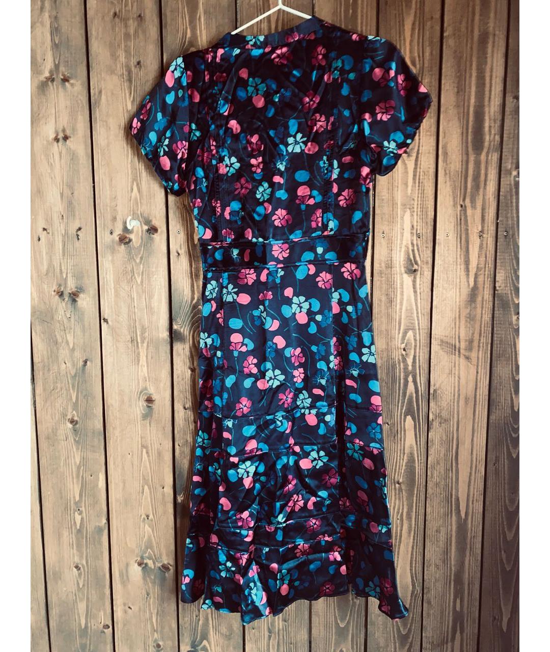 MARC JACOBS Мульти шелковое повседневное платье, фото 6