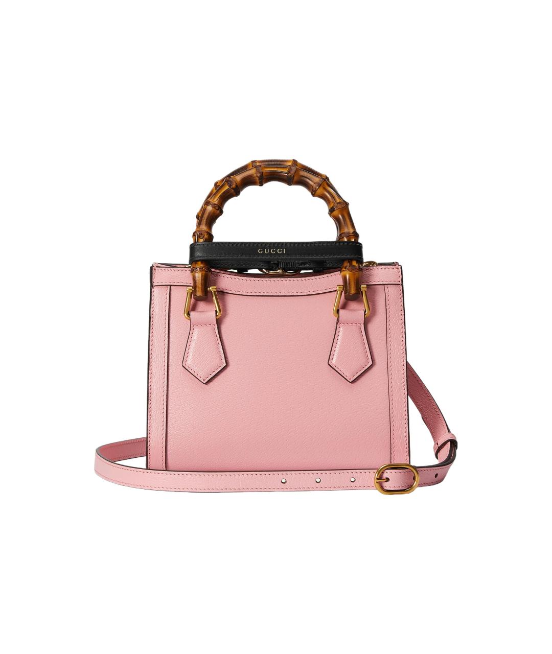 GUCCI Розовая кожаная сумка через плечо, фото 5