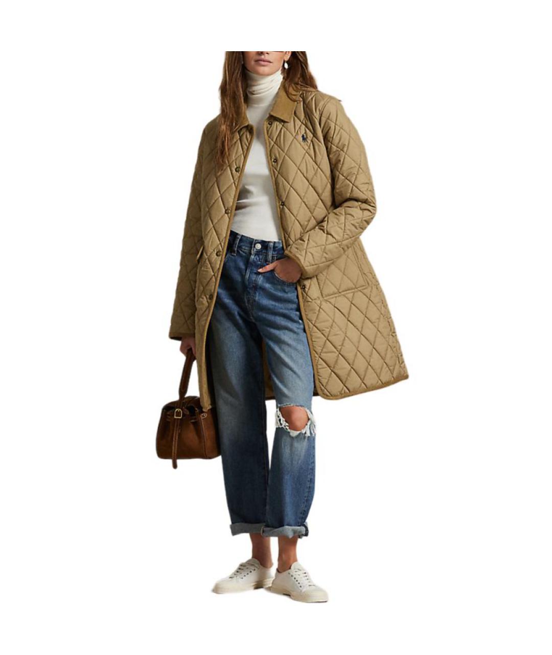 POLO RALPH LAUREN Бежевое пальто, фото 3