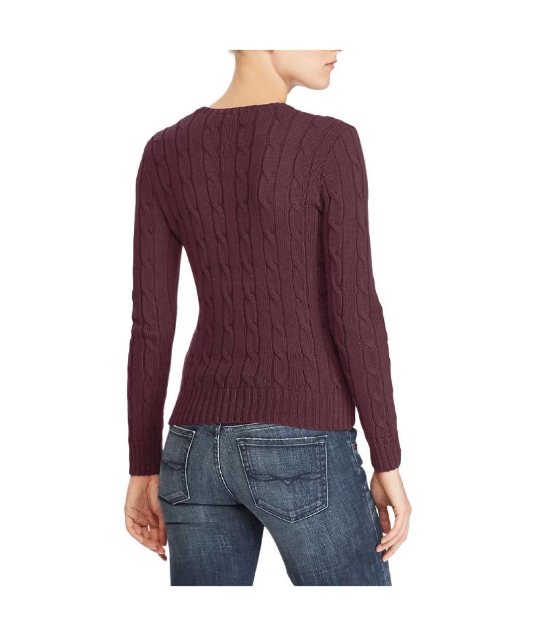 POLO RALPH LAUREN Бордовый джемпер / свитер, фото 4