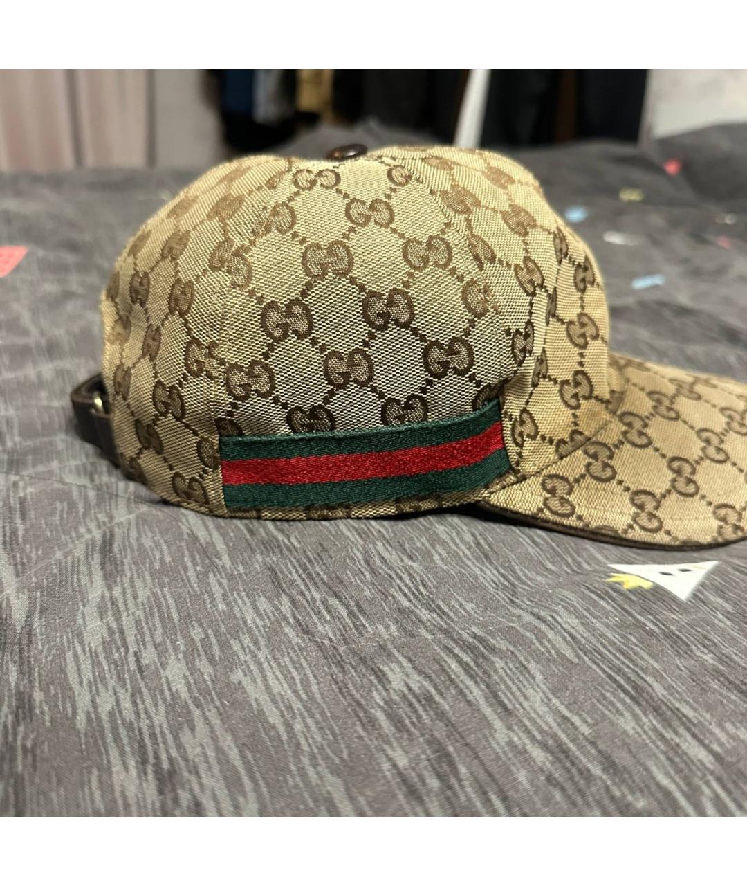 GUCCI Бежевая хлопковая кепка/бейсболка, фото 2