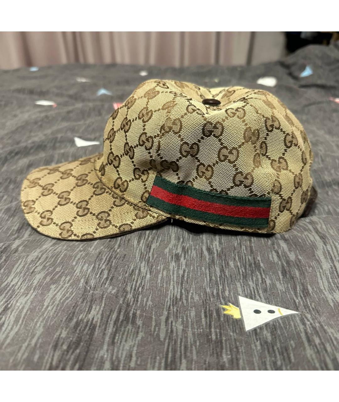 GUCCI Бежевая хлопковая кепка/бейсболка, фото 3