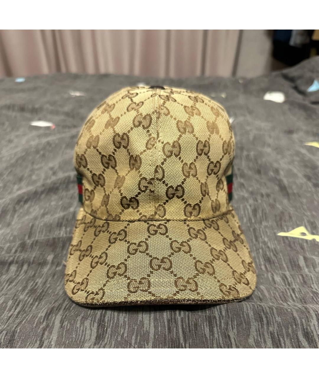 GUCCI Бежевая хлопковая кепка/бейсболка, фото 5