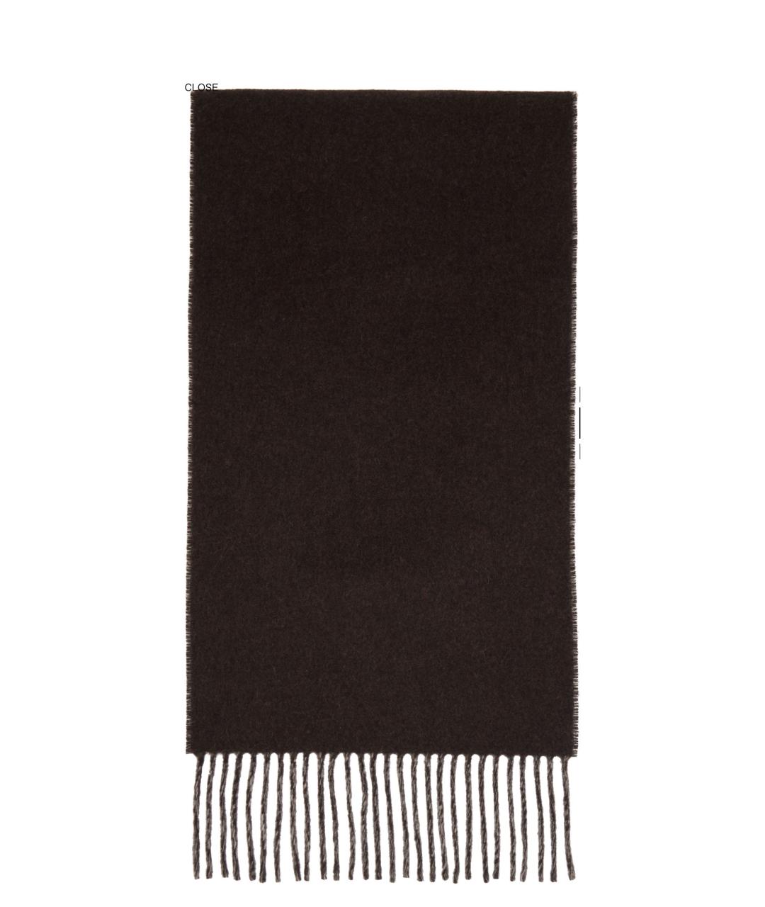 JACQUEMUS Коричневый шерстяной шарф, фото 2