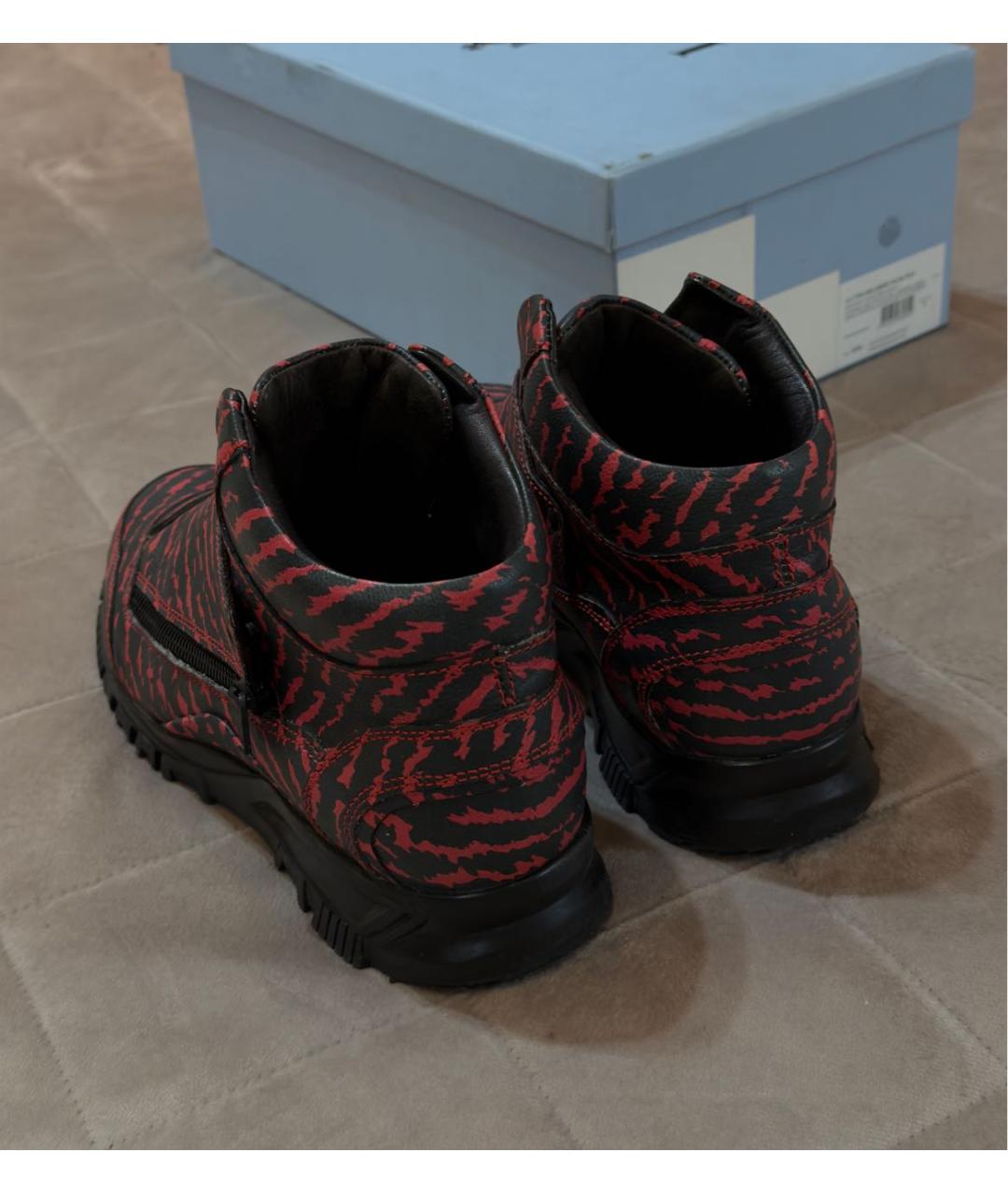 LANVIN Мульти кожаные высокие кроссовки / кеды, фото 4