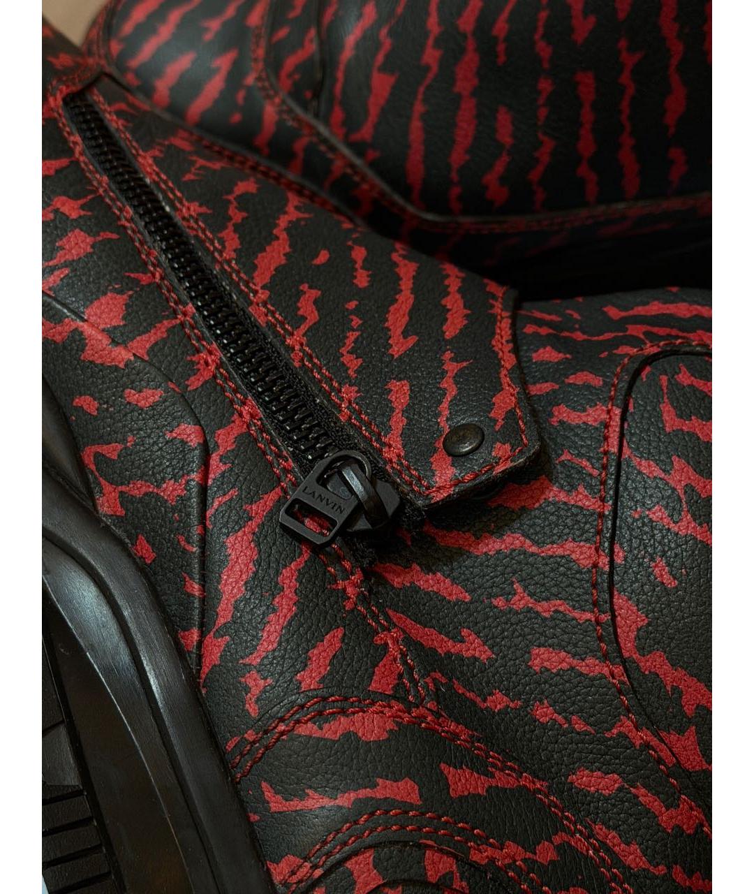 LANVIN Мульти кожаные высокие кроссовки / кеды, фото 5