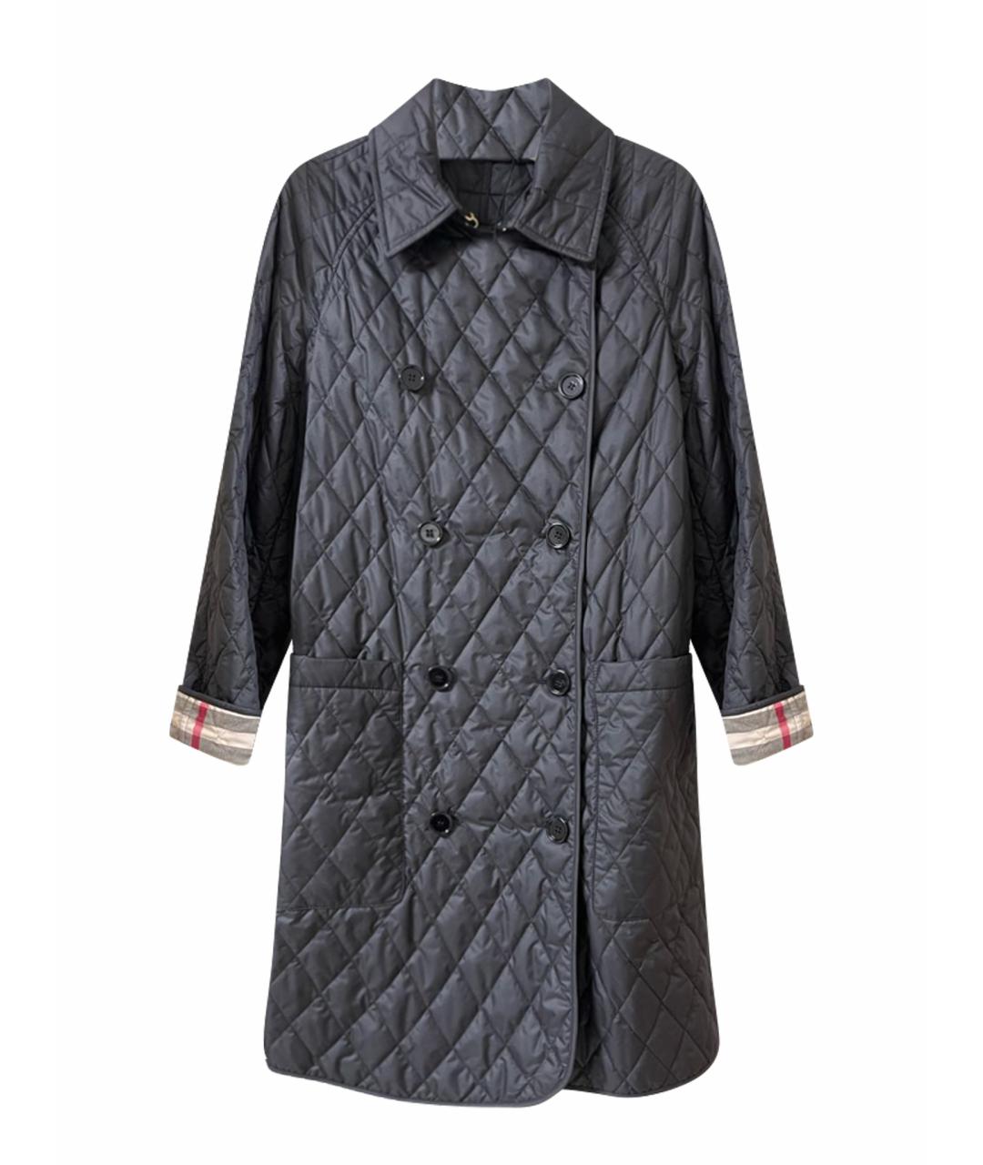 BURBERRY Черная хлопко-эластановая куртка, фото 1