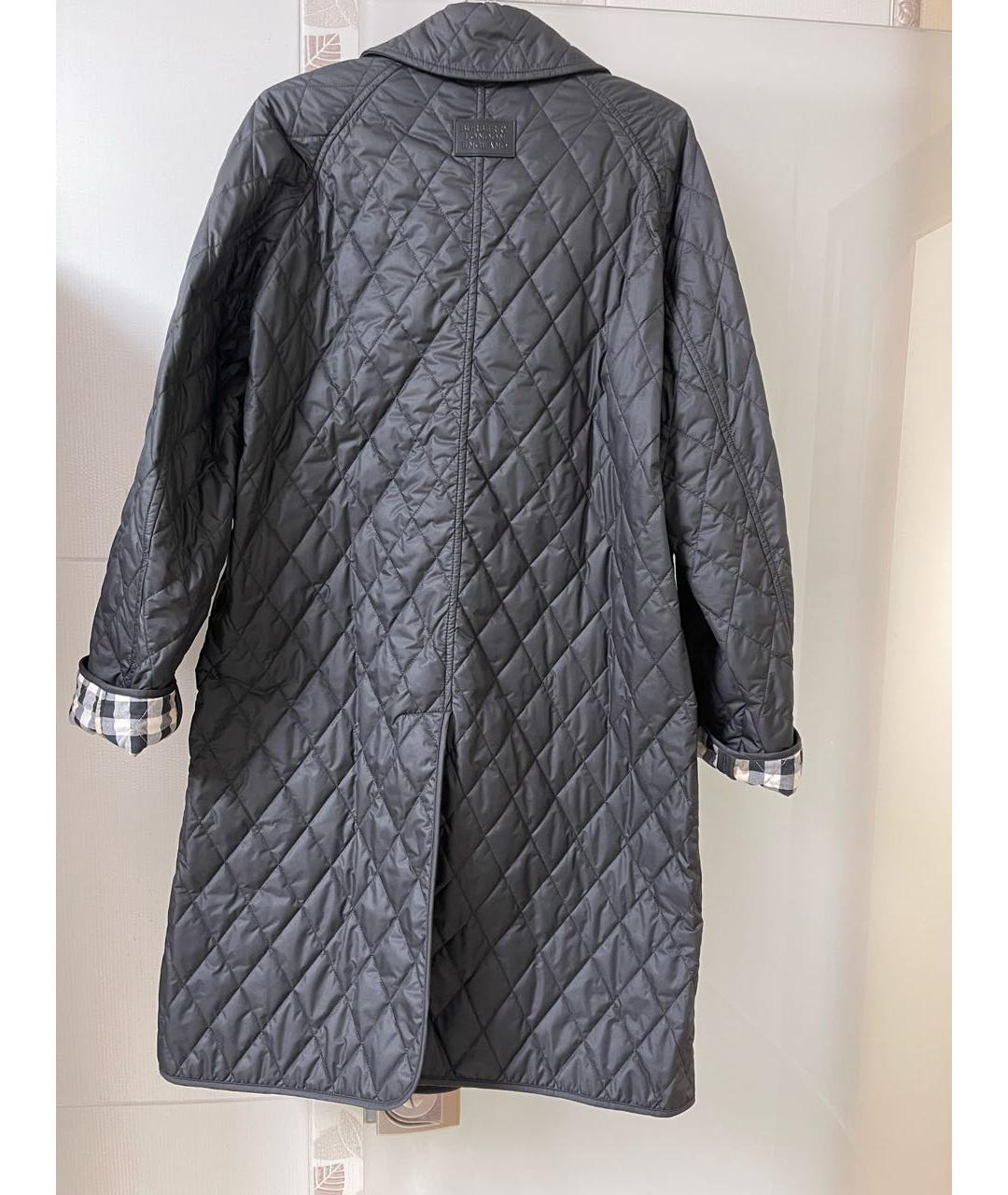 BURBERRY Черная хлопко-эластановая куртка, фото 2