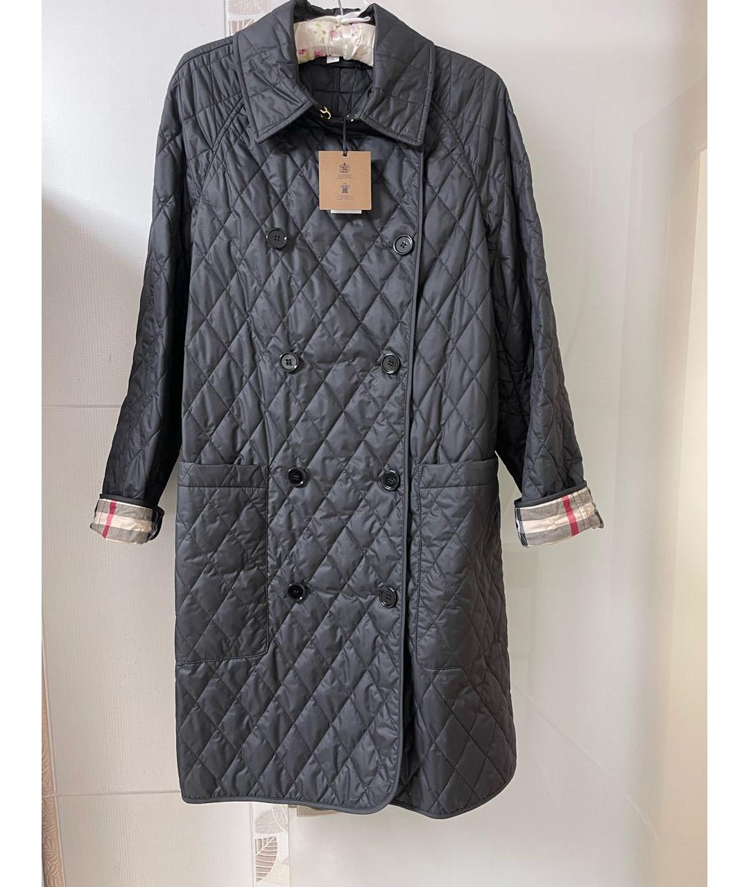 BURBERRY Черная хлопко-эластановая куртка, фото 5