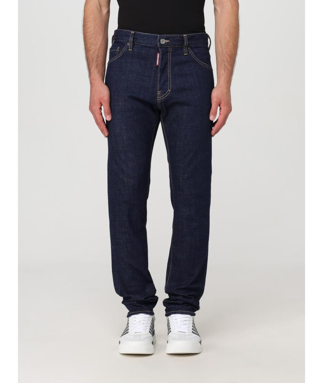 DSQUARED2 Синие прямые джинсы, фото 4