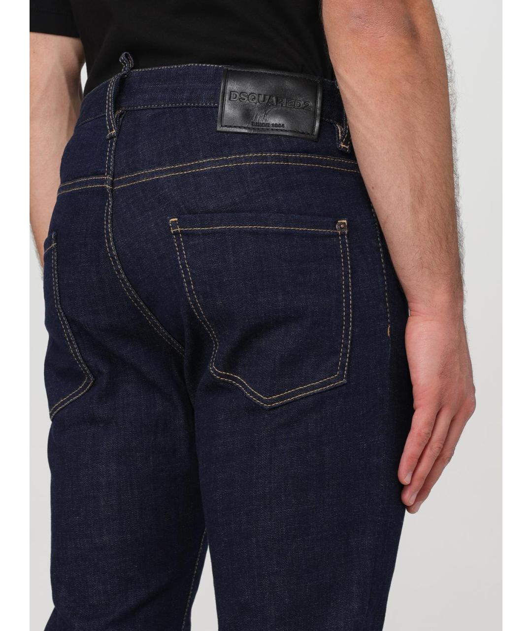 DSQUARED2 Синие прямые джинсы, фото 3