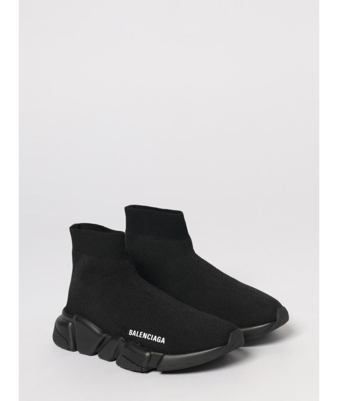 BALENCIAGA Черные текстильные кроссовки, фото 2