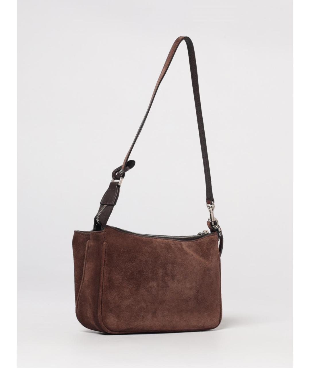 BALENCIAGA Коричневая замшевая сумка через плечо, фото 2