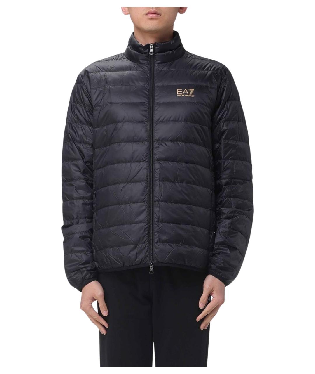 EA7 Черная полиамидовая куртка, фото 1