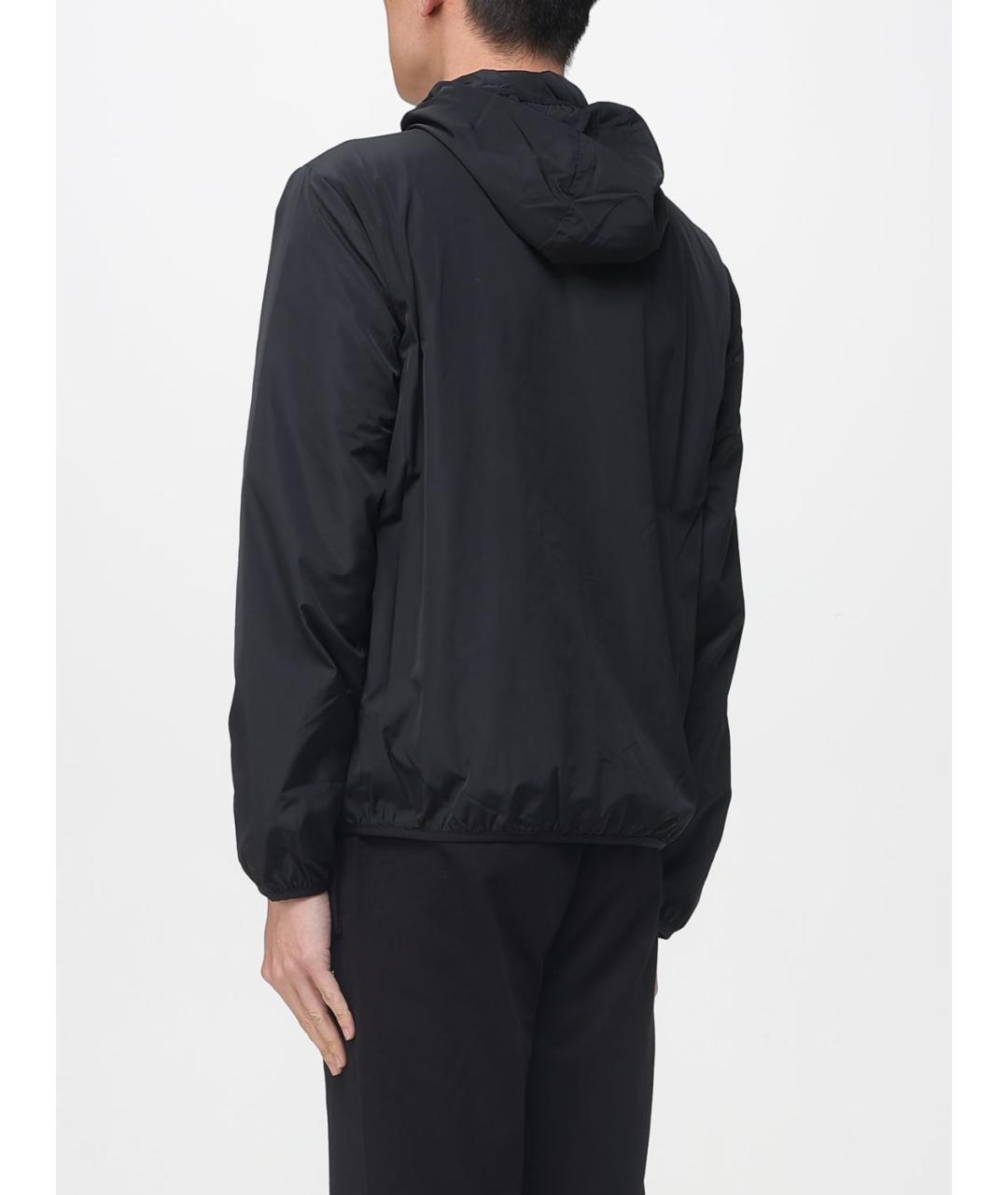 EA7 Черная полиэстеровая куртка, фото 2