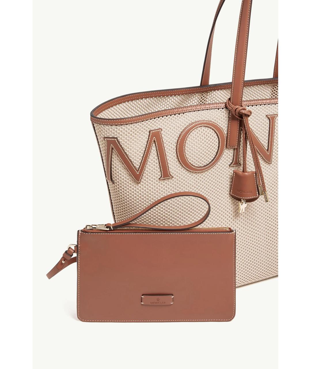 MONCLER Бежевая сумка тоут, фото 3