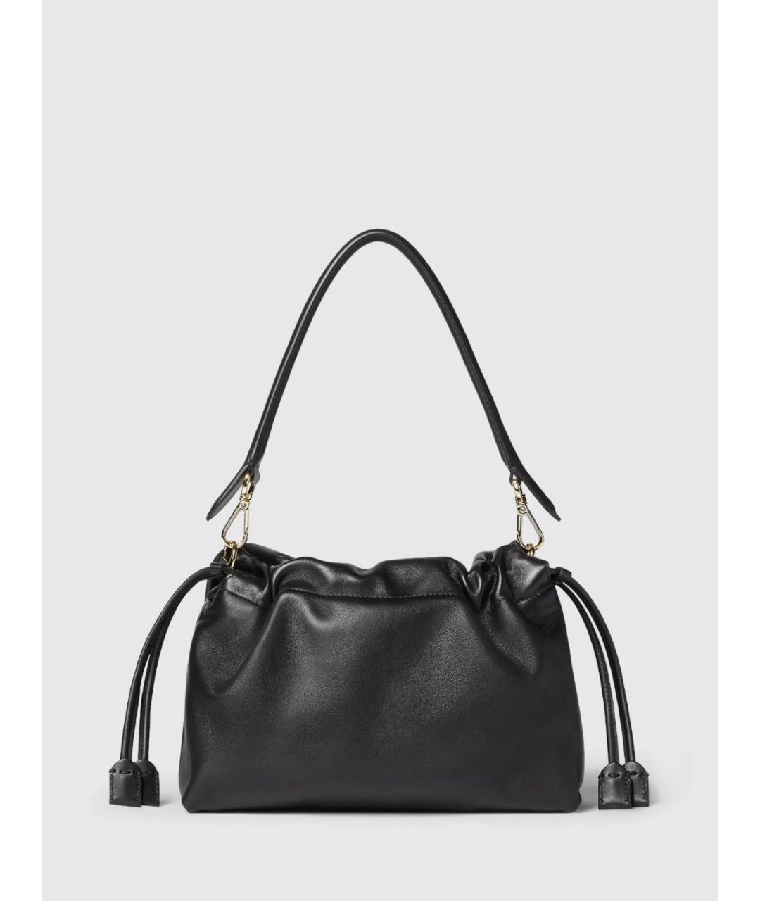 FENDI Черная кожаная сумка через плечо, фото 2