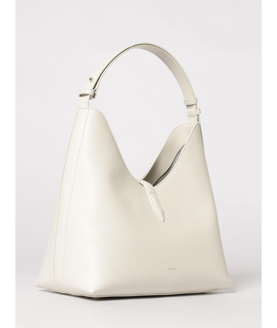 FURLA Белая кожаная сумка через плечо, фото 2