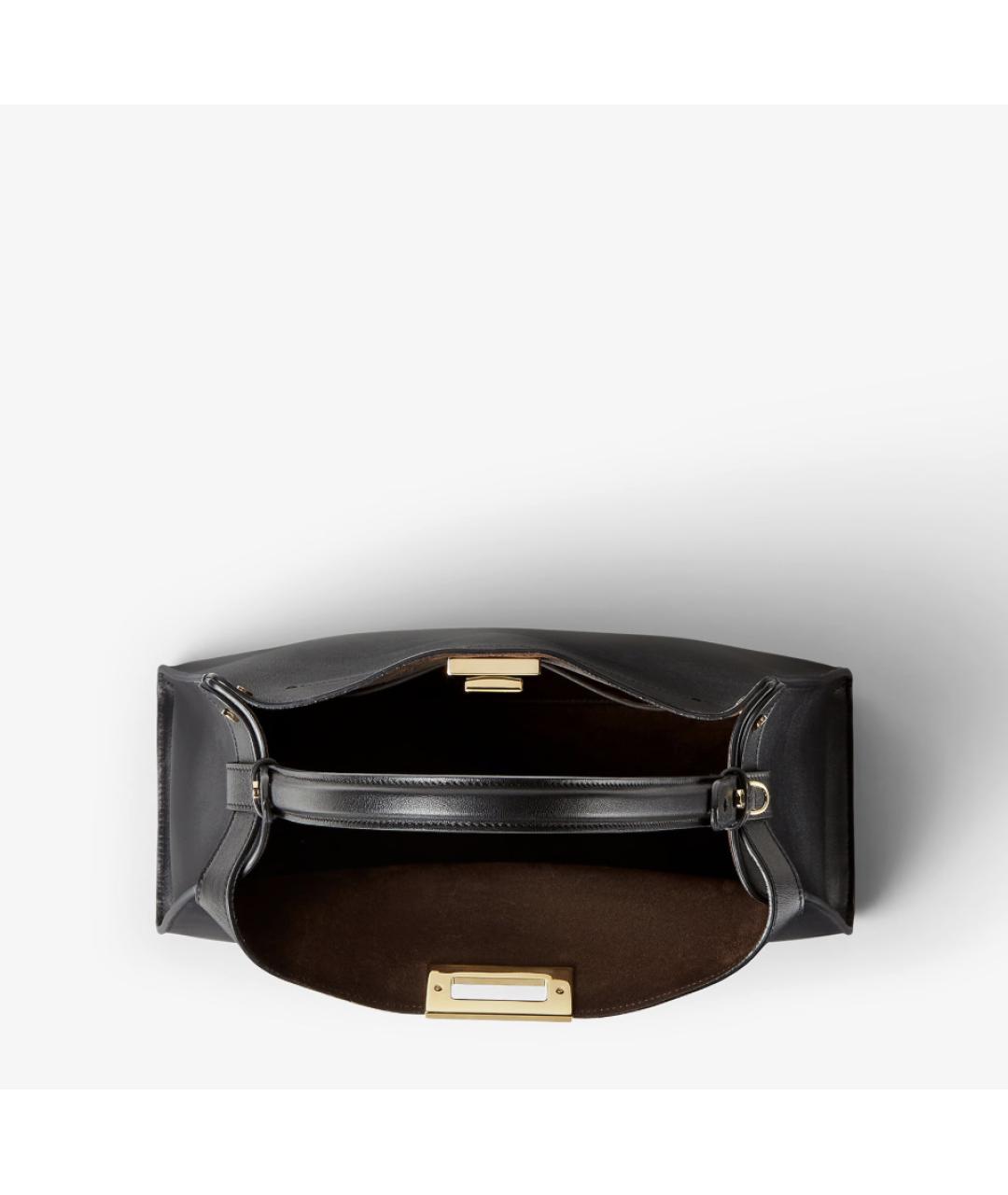 FENDI Черная кожаная сумка через плечо, фото 6