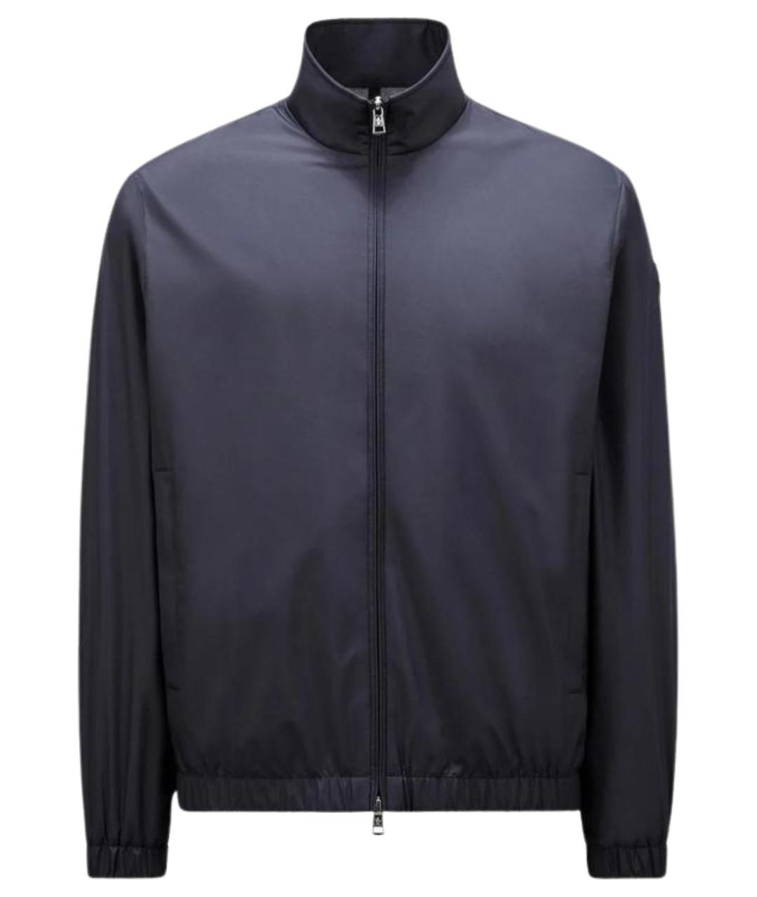 MONCLER Синяя полиэстеровая куртка, фото 1