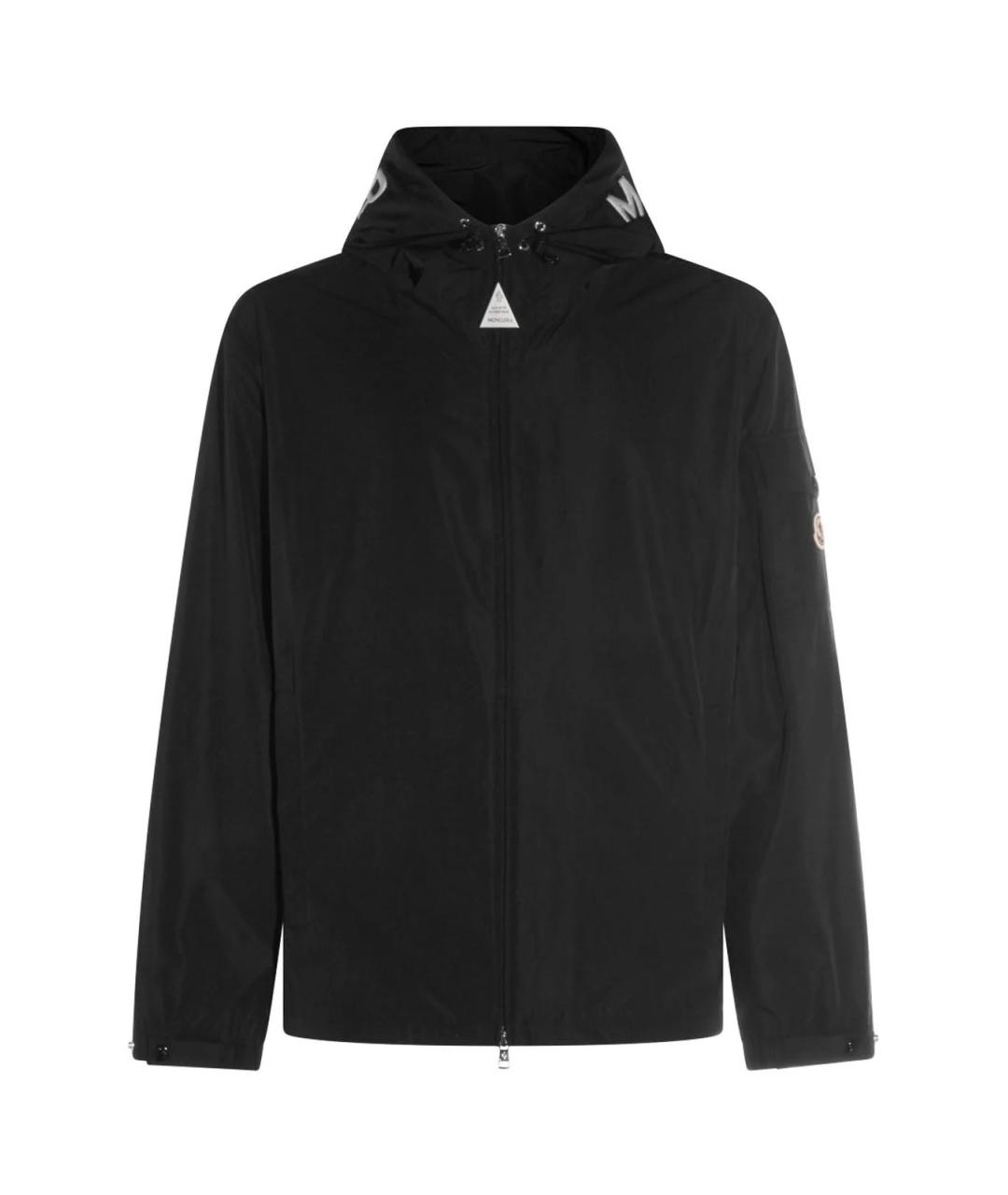 MONCLER Черная полиэстеровая куртка, фото 1