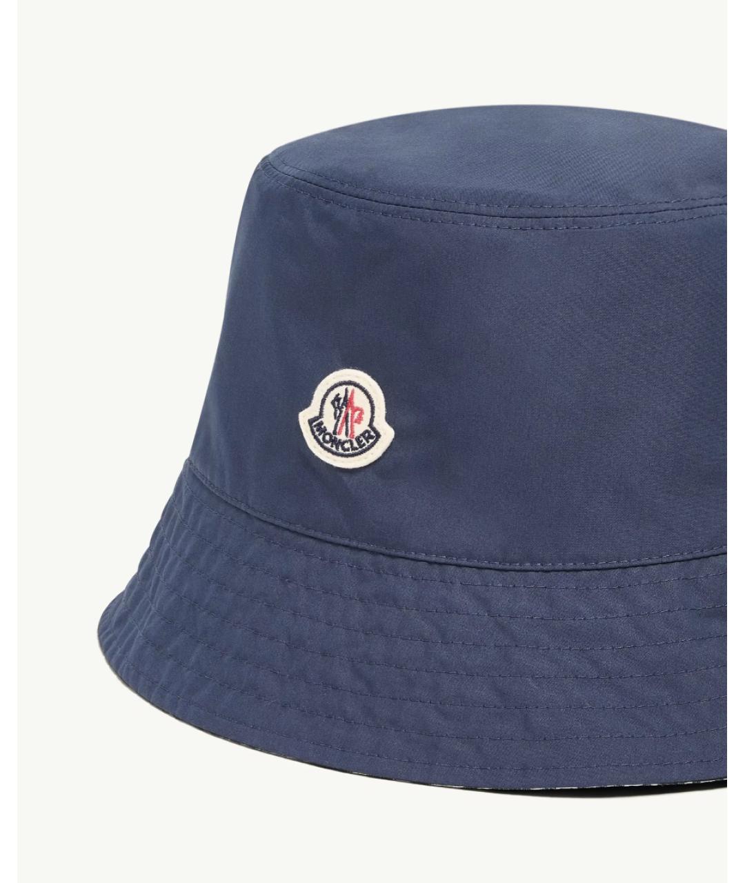 MONCLER Синяя хлопковая панама, фото 2