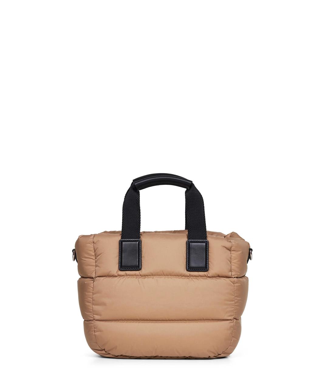 MONCLER Бежевая тканевая сумка тоут, фото 3