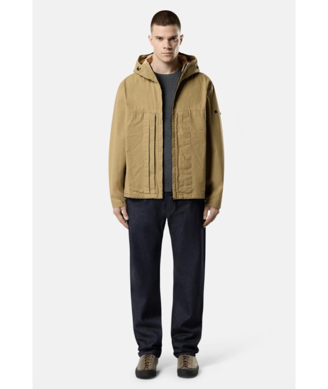 STONE ISLAND Темно-синие хлопковые прямые джинсы, фото 2