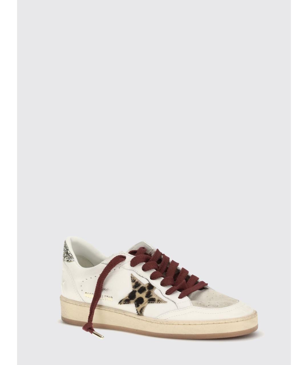 GOLDEN GOOSE DELUXE BRAND Белые кожаные кроссовки, фото 2