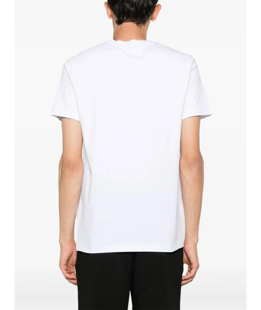 MONCLER Белая хлопковая футболка, фото 4