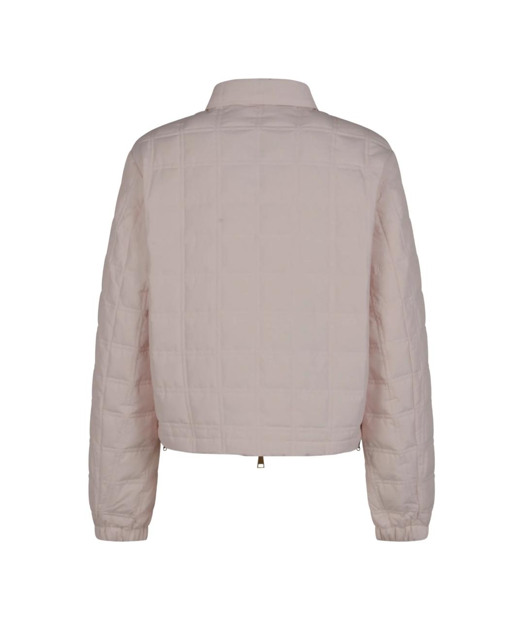 MONCLER Розовая полиамидовая куртка, фото 2