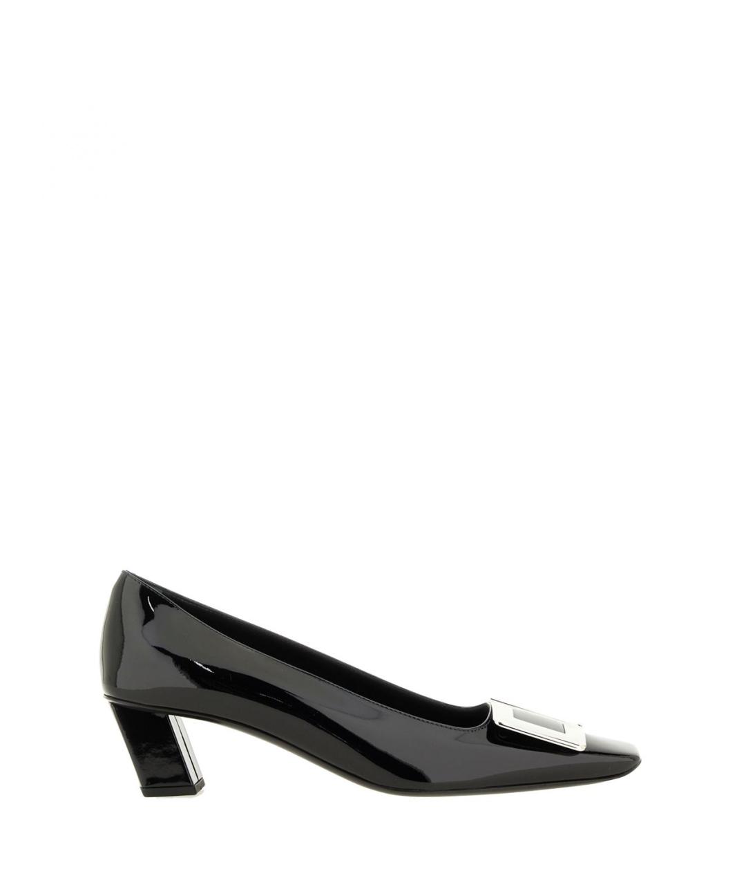 ROGER VIVIER Черные кожаные туфли, фото 1