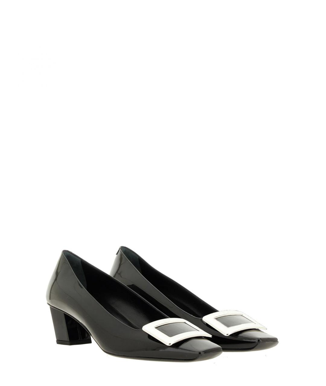 ROGER VIVIER Черные кожаные туфли, фото 2