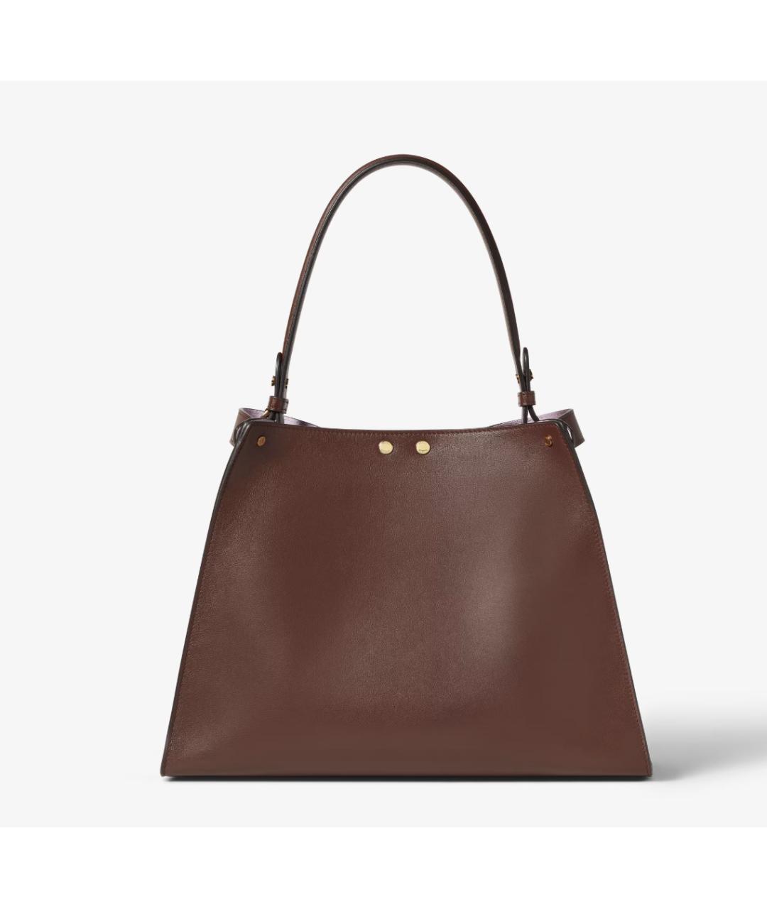 FENDI Коричневая кожаная сумка через плечо, фото 5