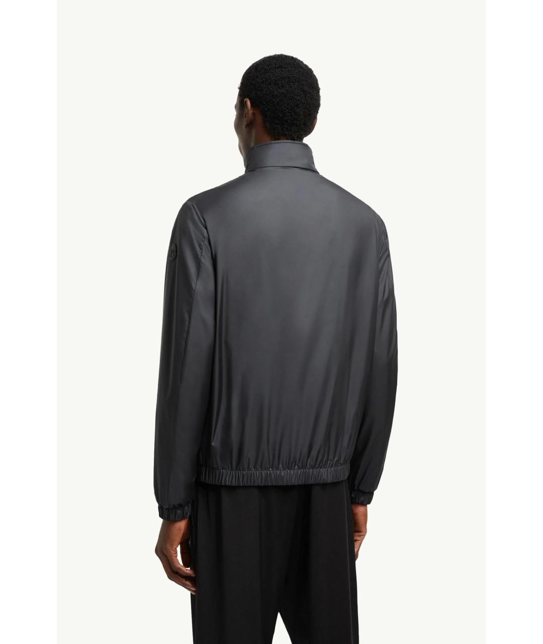 MONCLER Черная полиэстеровая куртка, фото 4