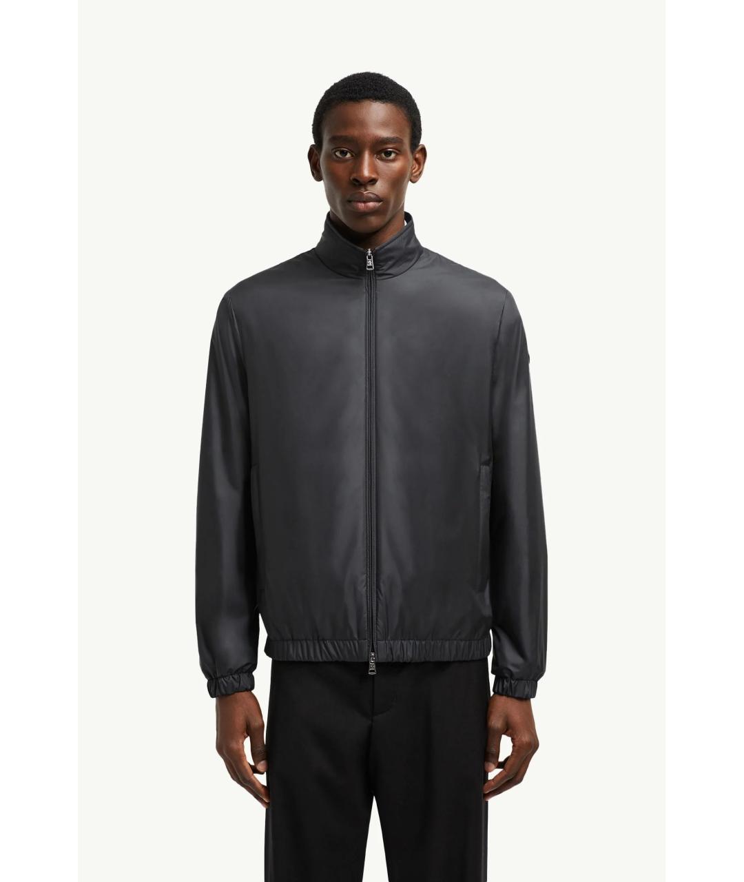 MONCLER Черная полиэстеровая куртка, фото 3