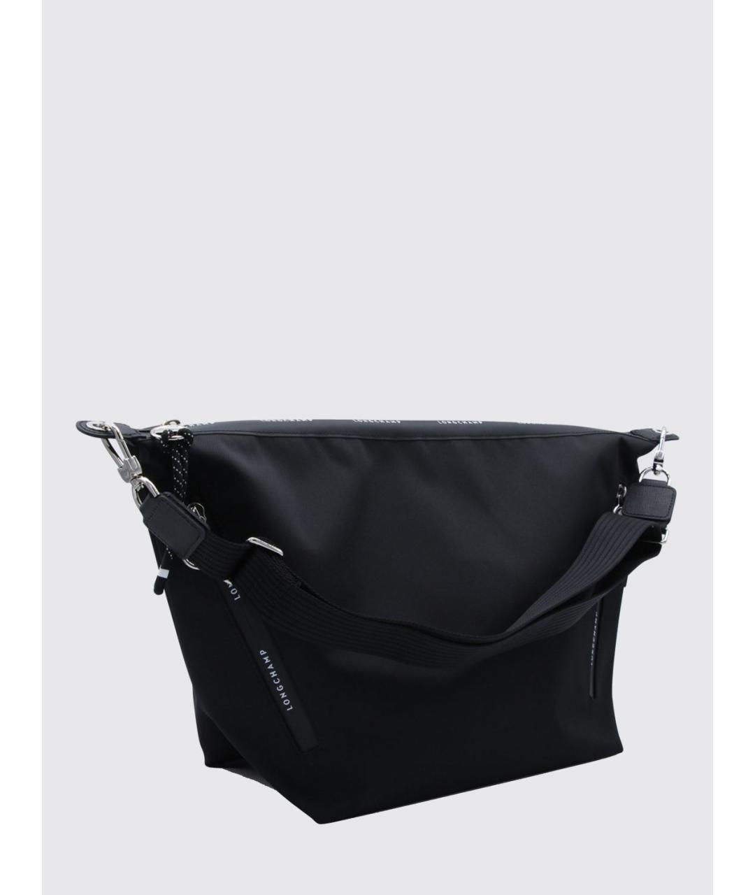 LONGCHAMP Черная синтетическая сумка через плечо, фото 2