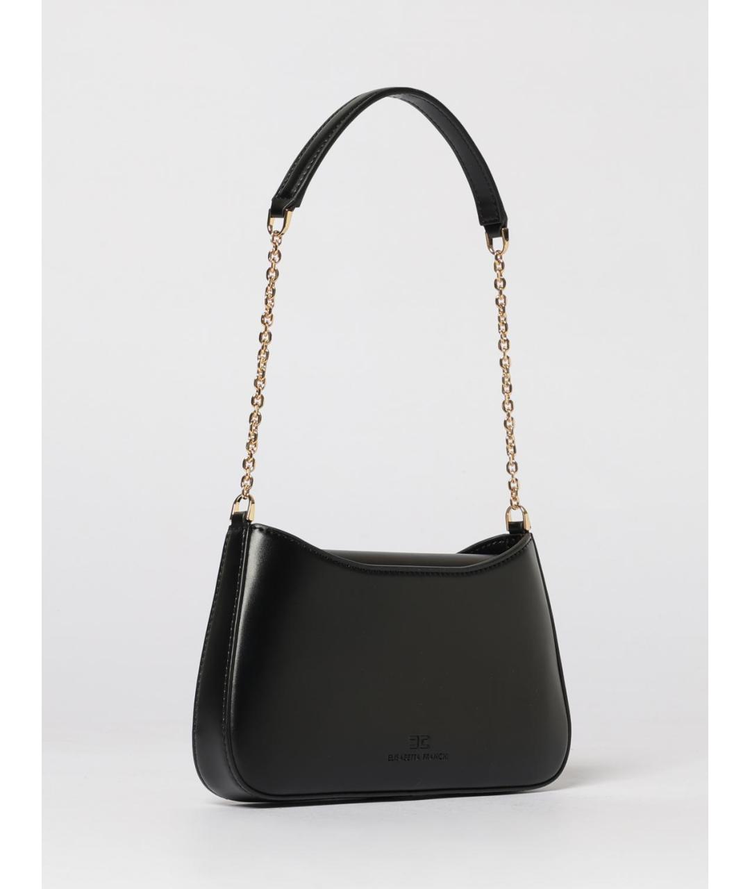 ELISABETTA FRANCHI Черная сумка через плечо, фото 2