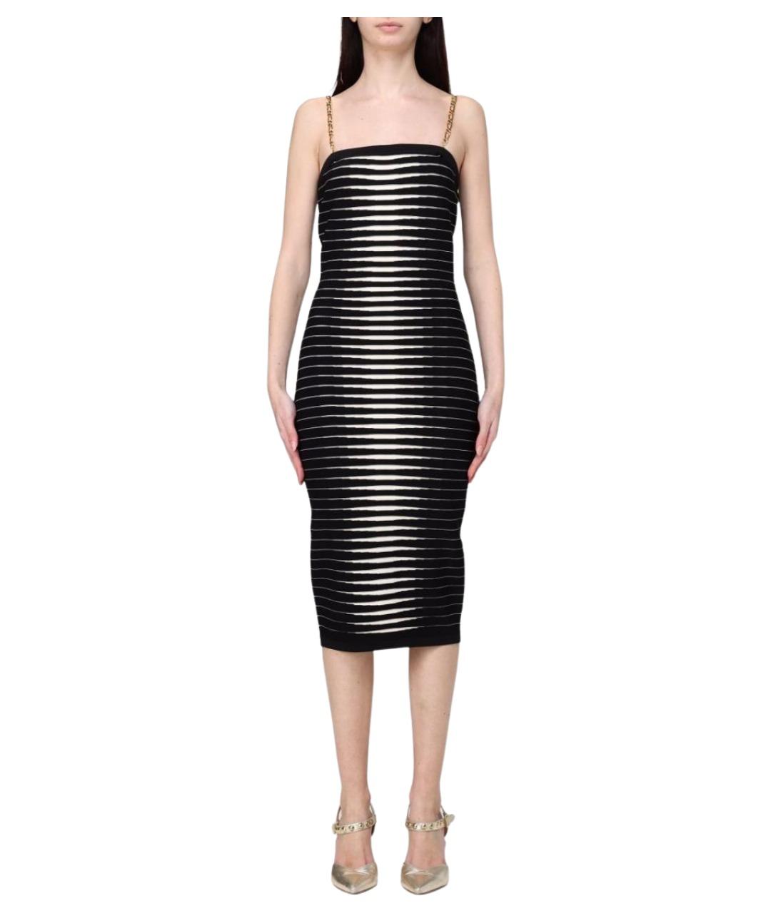 ELISABETTA FRANCHI Мульти вискозное коктейльное платье, фото 1