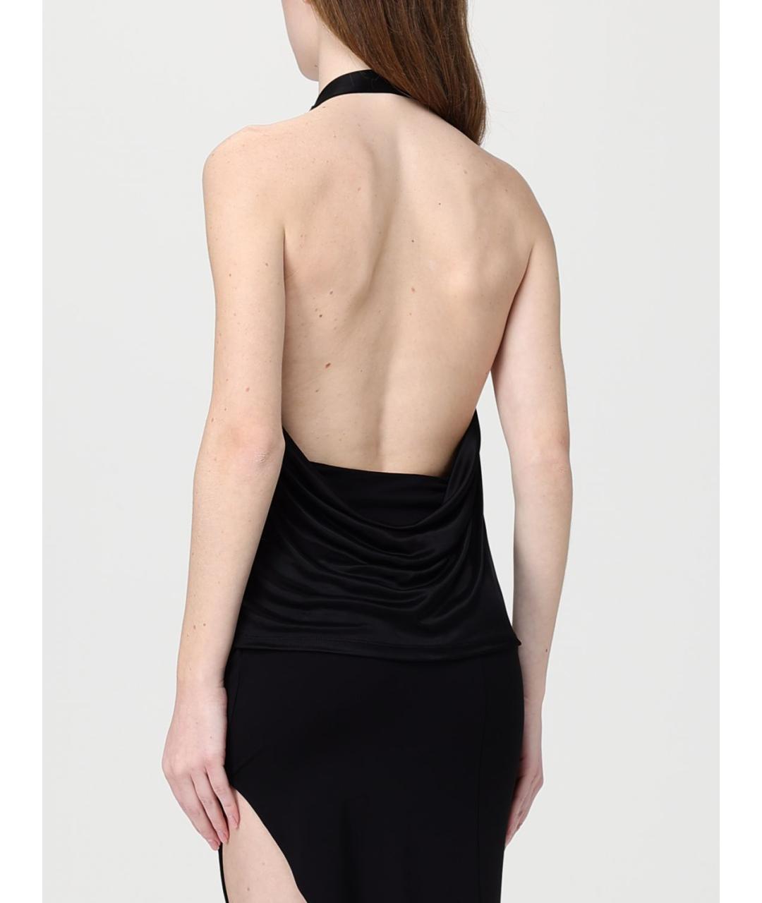 ELISABETTA FRANCHI Черная майка, фото 2