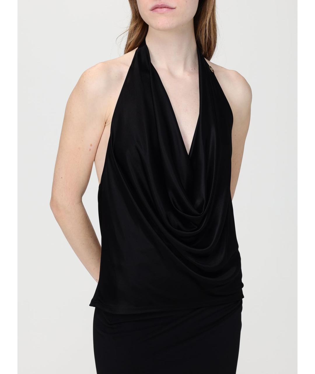 ELISABETTA FRANCHI Черная майка, фото 3