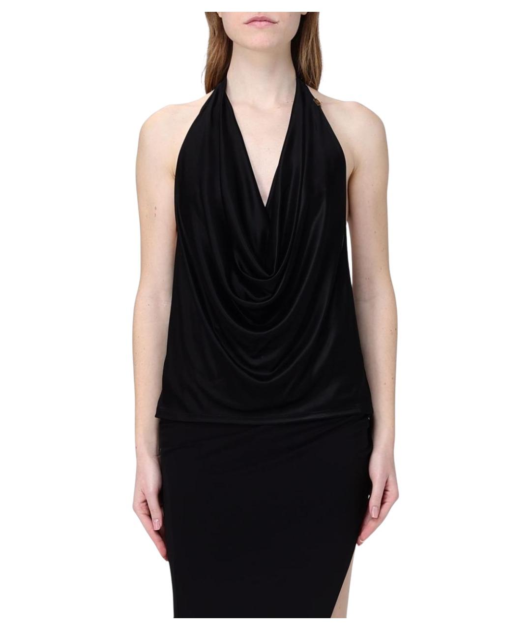 ELISABETTA FRANCHI Черная майка, фото 1