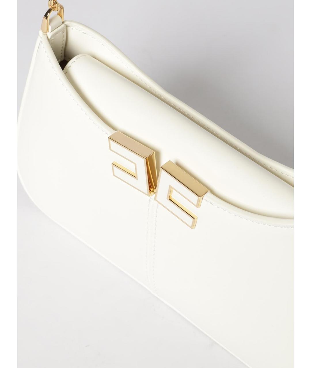 ELISABETTA FRANCHI Белая сумка через плечо, фото 3