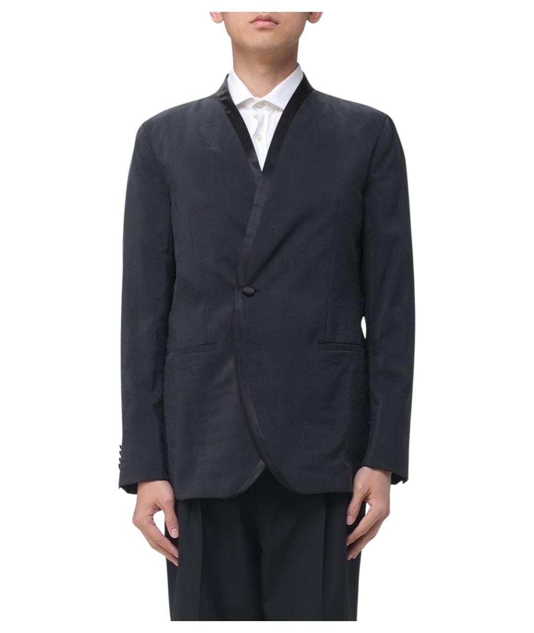 GIORGIO ARMANI Черный полиамидовый пиджак, фото 1