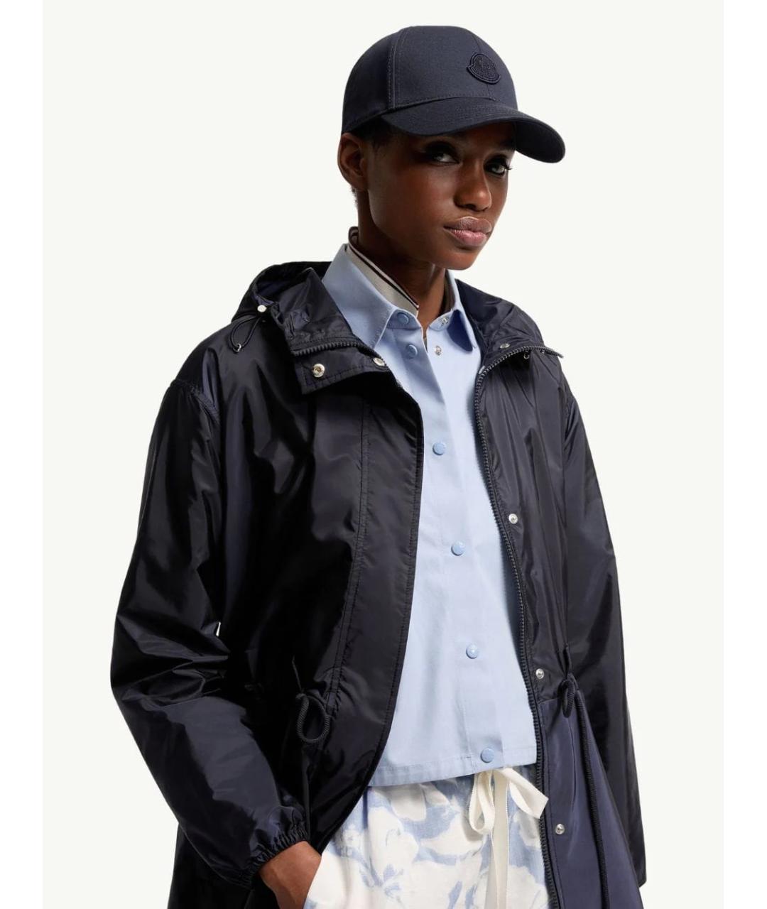 MONCLER Синяя хлопковая кепка, фото 3